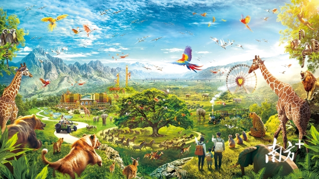 Qingyuan Chimelong Resort will integrate a theme park, family hotel, cultural performances, dining, entertainment, and hot springs.