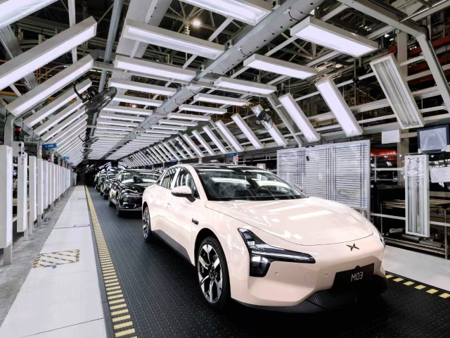 小鹏汽车mo3生产线。 受访者供图 小鹏汽车mo3生产线。 受访者供图