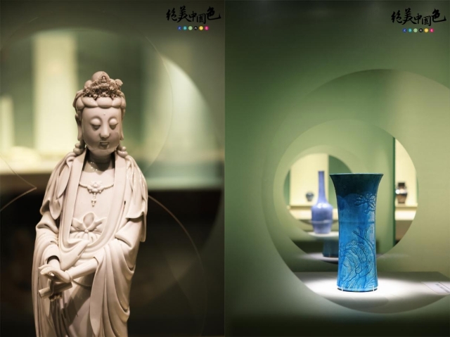 Porcelain pieces exhibited (Photo: Guangdong Museum)