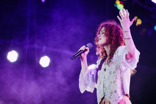 (French singer-songwriter Lize. Jun 20, Foshan. Photo provided to GDToday)