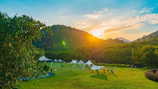 A corner of camping in Lanmen.