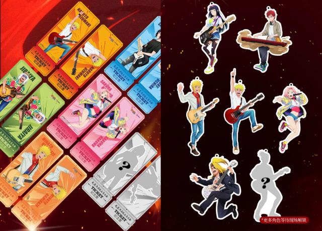 Exclusive holographic tickets and acrylic stands