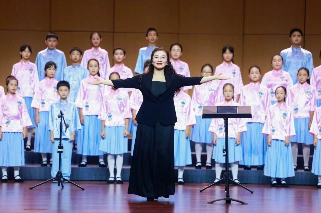 2025年7月19日，广州少儿播送齐唱团七周年专场音乐会。 受访者供图