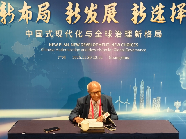 瓦努阿图前总理 袁子翔 拍摄